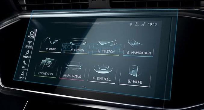 Стекло защитное Pixsel гибридный глянец на монитор Audi A7/RS7/S7 11,1“ 2019
