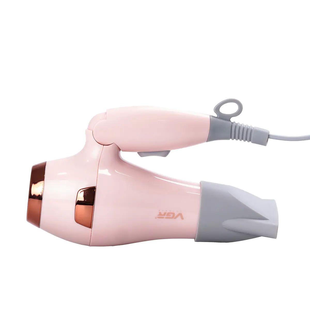 Фен для волос VGR HPV432 с концентратором 1000 Вт Розовый (4562) - фото 9