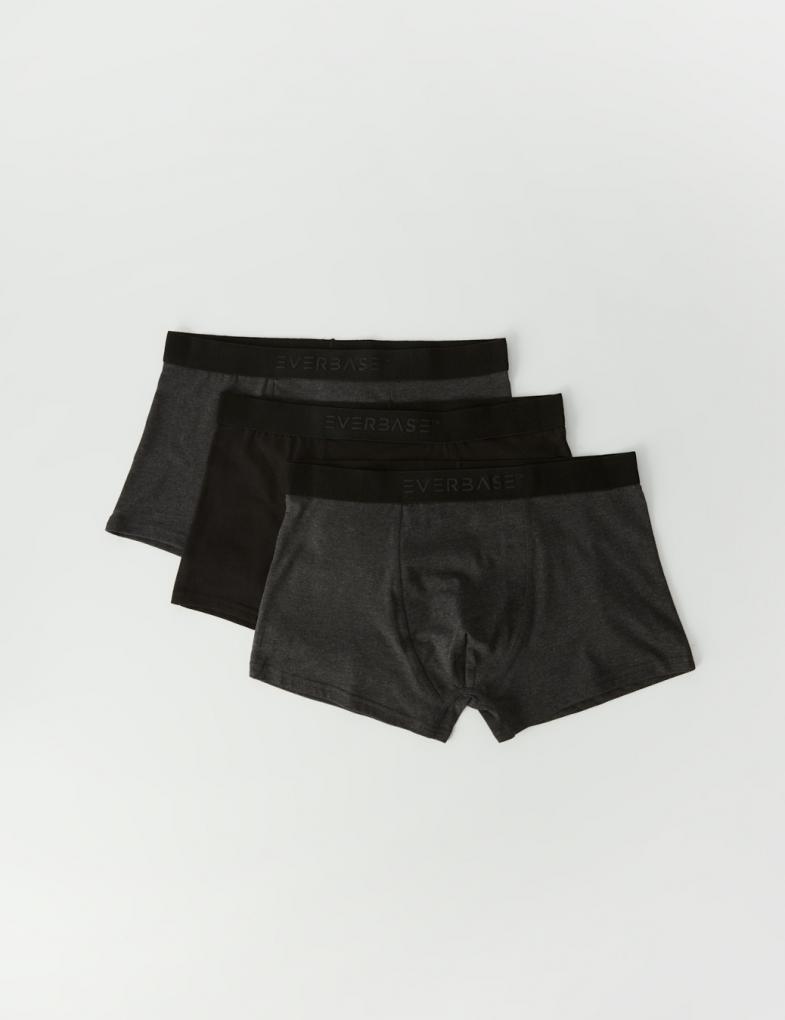 Набір трусів боксерів чоловічих Diverse EVB ORKIS 3 шт. M Сірий/Чорний (5902598960351)