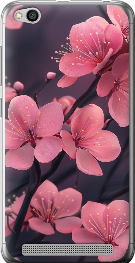Чехол на Xiaomi Redmi 5A Пурпурная сакура (6075t-1133-42517)