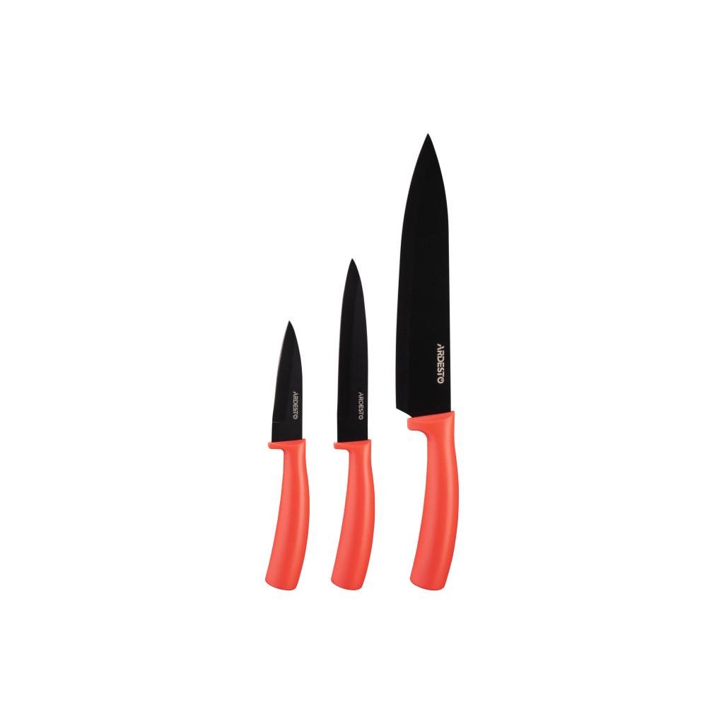 Набір ножів Ardesto Black Mars 3 шт. Red (AR2103BR)