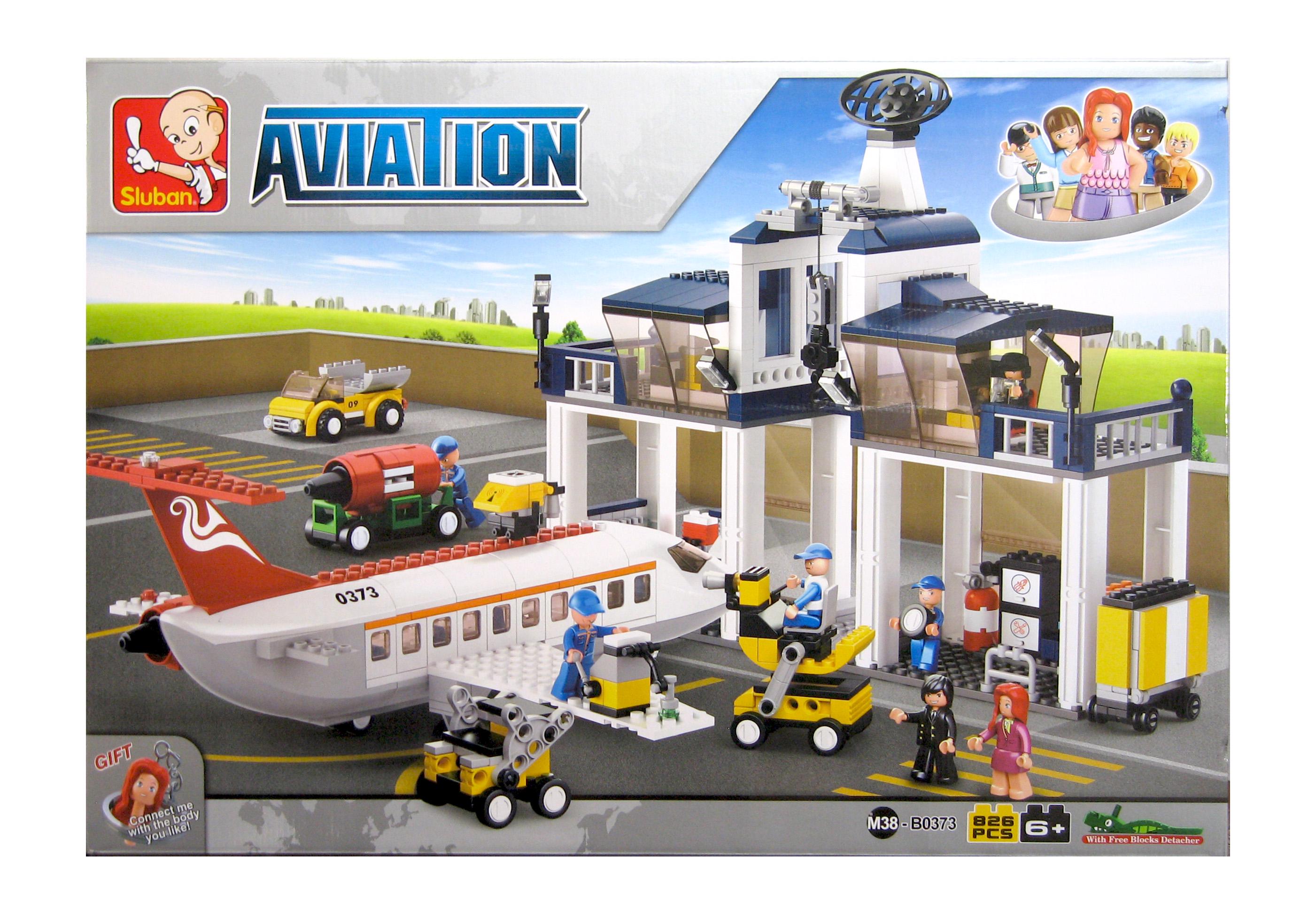 Конструктор Sluban M38-B0373 Аэропорт техзона 826 деталей 7 фигурок (M38-B0373)