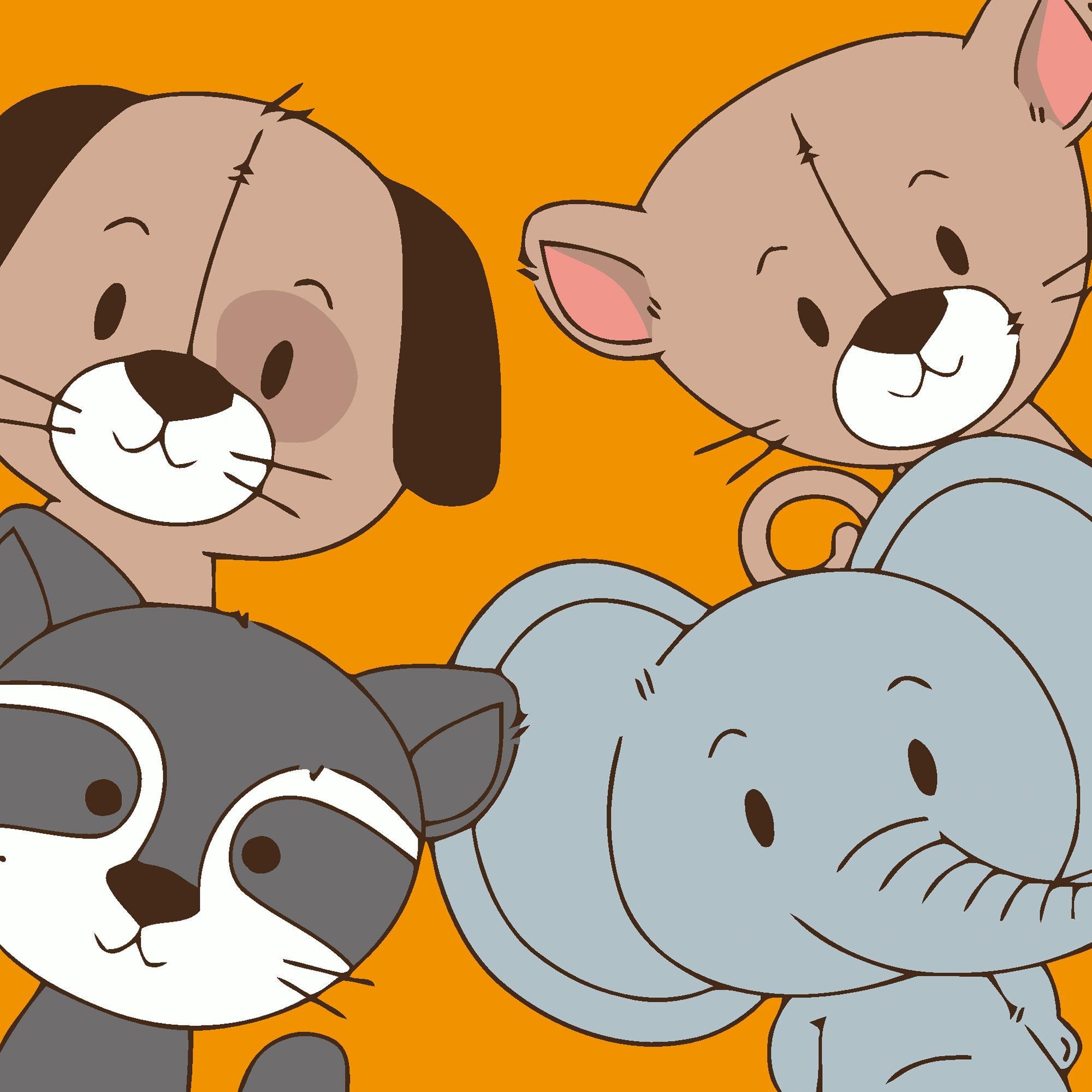 Картина по номерам Strateg Четверка друзей 20x20 см (Str-HH7060)