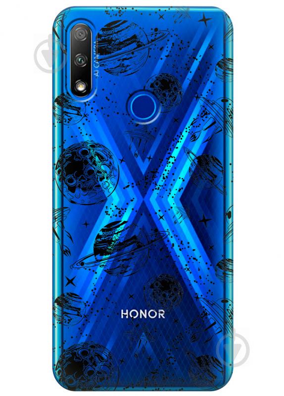 Прозрачный силиконовый чехол iSwag для Huawei Honor 9X с рисунком - Космос (KS2688) Прозрачный силиконовый чехол iSwag для Huawei Honor 9X с рисунком - Космос (KS2688)