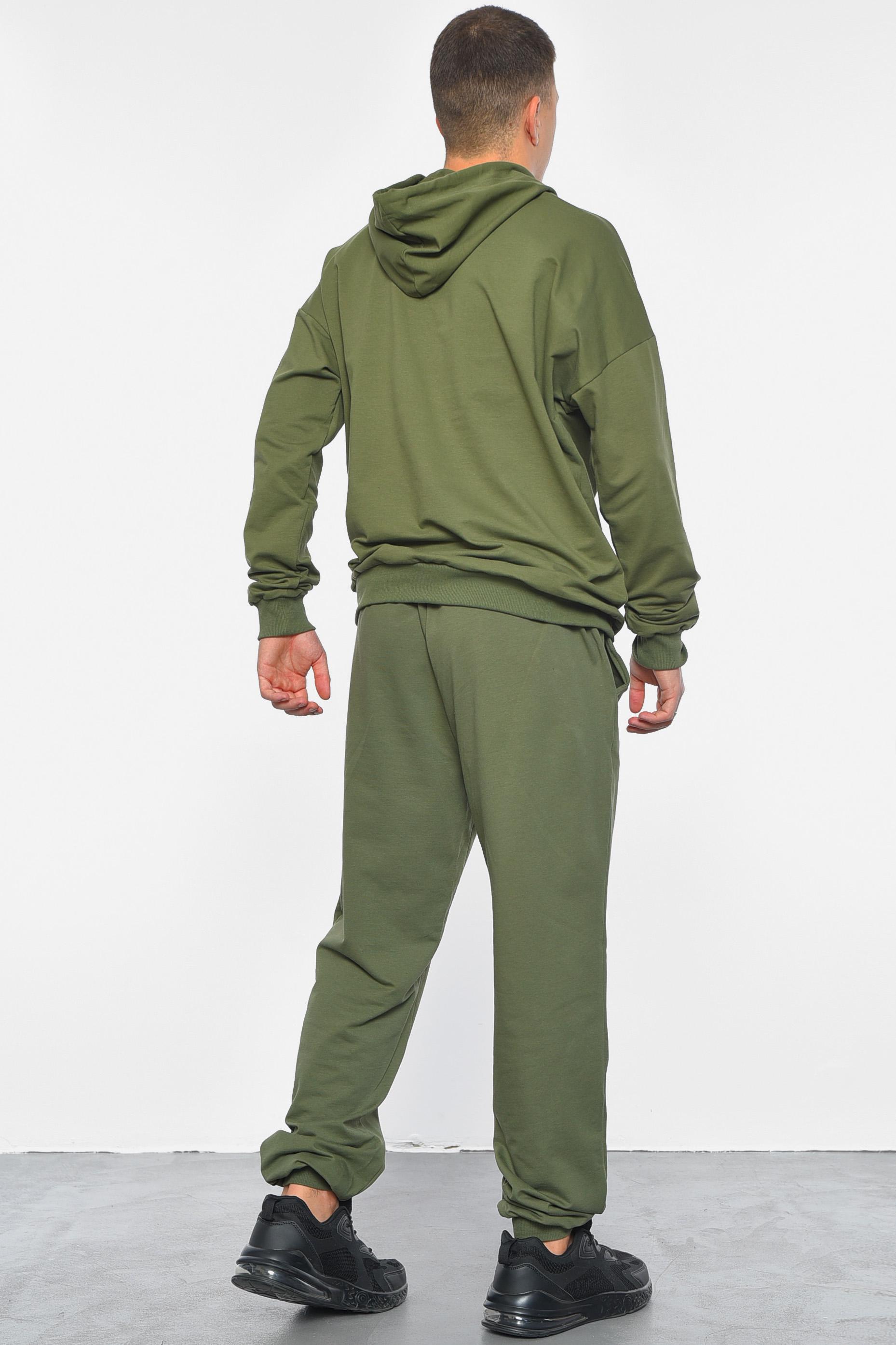 Спортивний костюм чоловічий L Хакі (189760) - фото 3