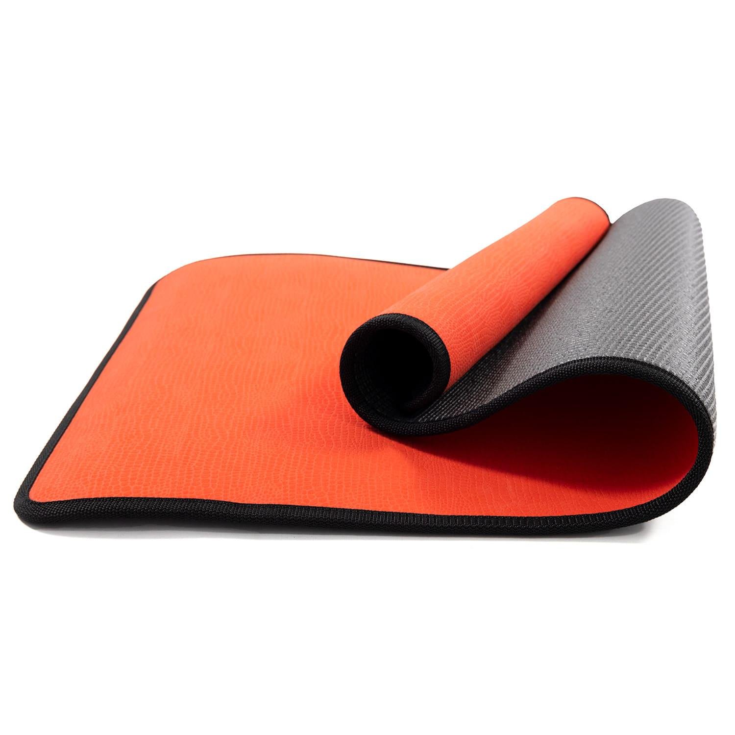 Килимок для фітнесу двошаровий OSPORT Yoga Pro+ Micro 8 мм Червоно-чорний (OF-0309)