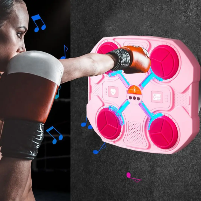 Тренажер боксерський настінний з підсвічуванням та музикою 32х28 см Рожевий (2479517858) - фото 2 Тренажер боксерський настінний з підсвічуванням та музикою 32х28 см Рожевий (2479517858) - фото 2