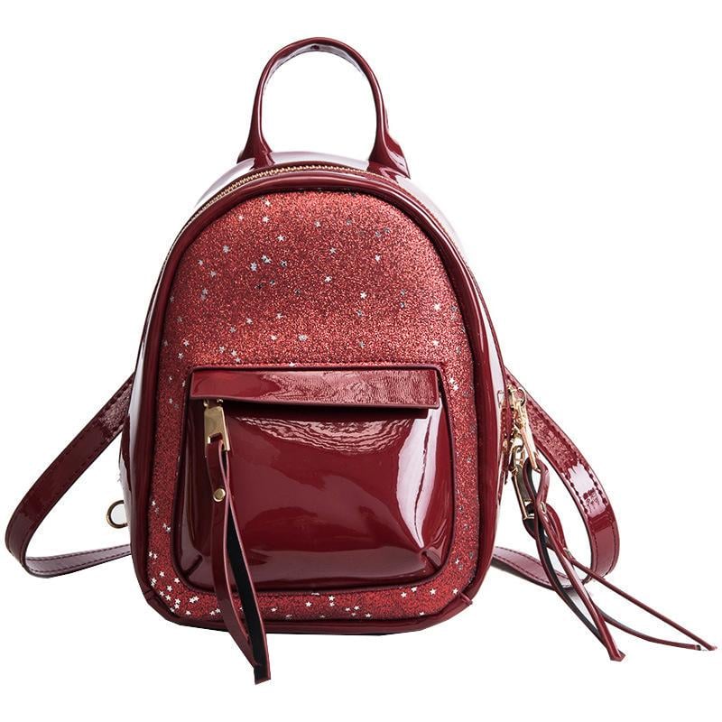 Женский рюкзак Briana Paillettes Красный (8217)