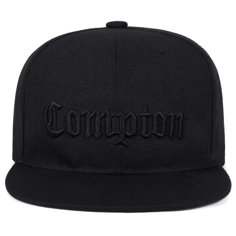 Кепка снепбек Compton 3 с прямым козырьком унисекс Черный