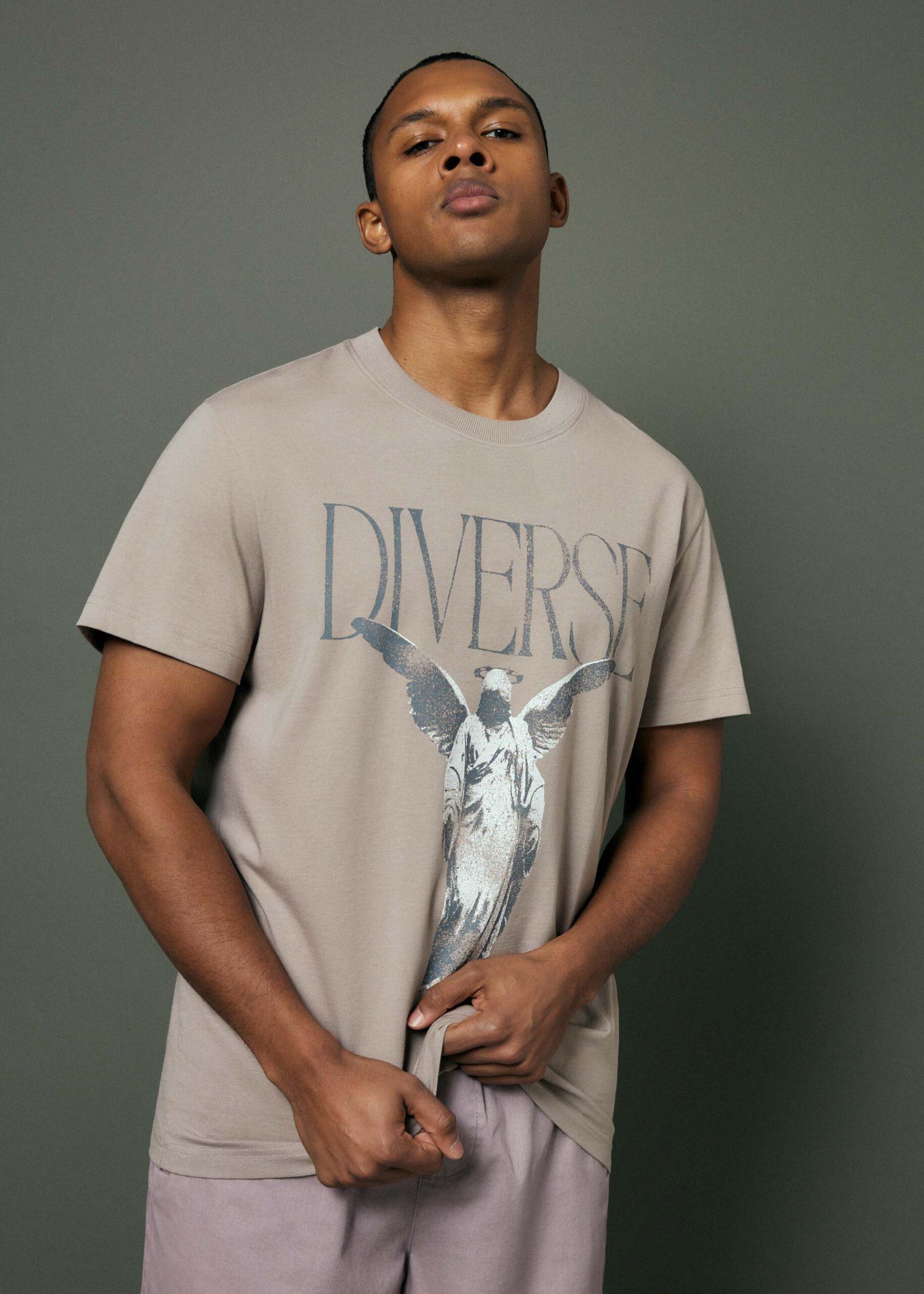 Футболка мужская Diverse ANGEL LA 05 XL Бежевый (5905384142542)