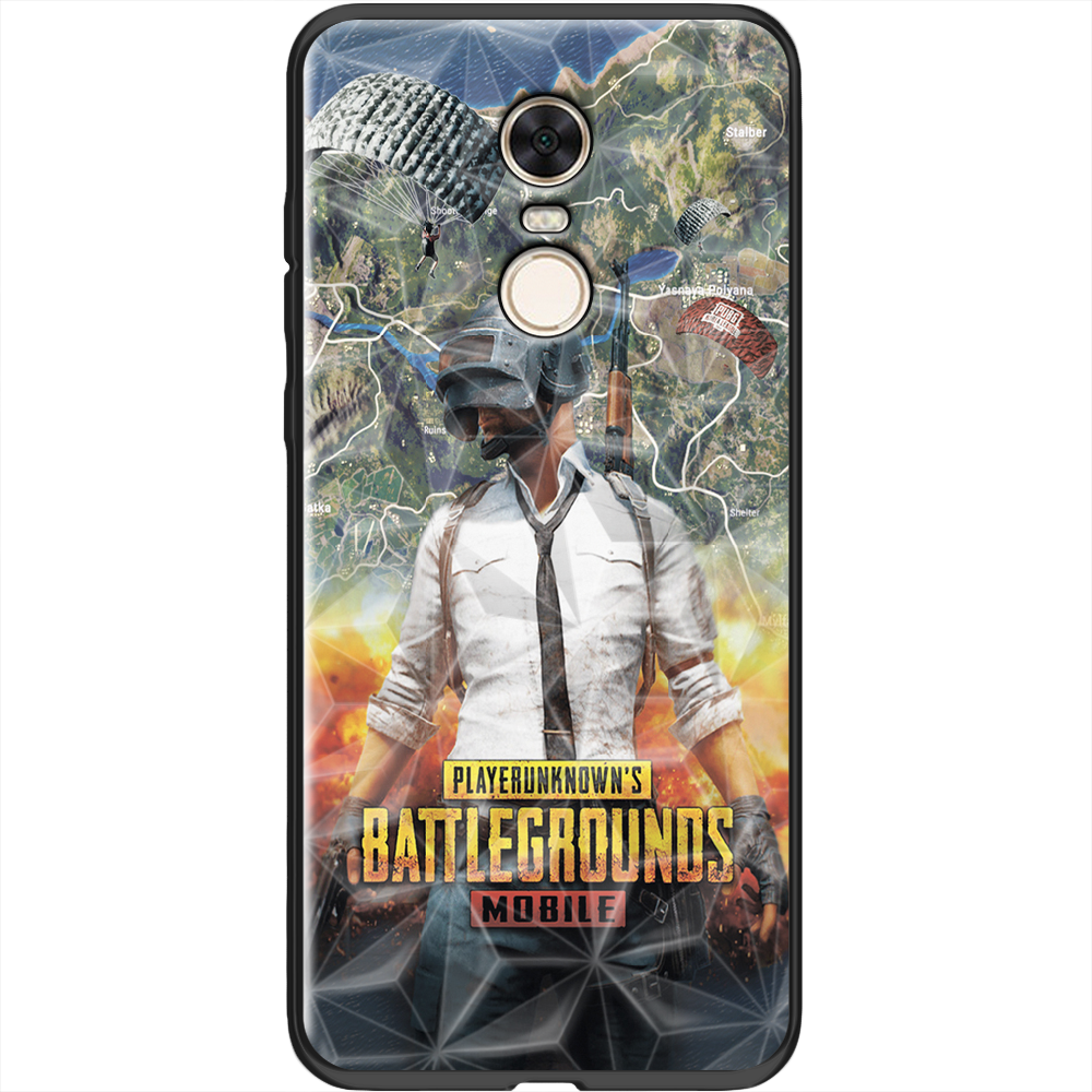 Чехол BoxFace Xiaomi Redmi 5 Plus PUBG Mobile Черный силикон с призмой (32522-up2309-37867)