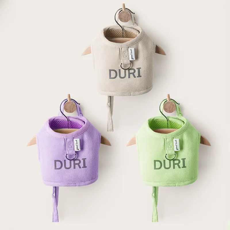 Шлея для котів і дрібних собак Duri на липучках з повідцем S Фіолетовий (2090572775) - фото 2