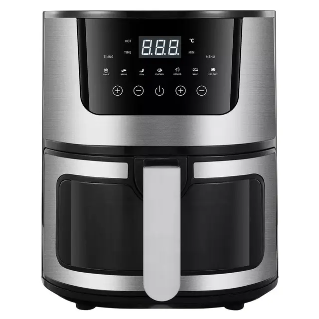 Аэрофритюрница сенсорная RB-2268 4200 Вт с дисплеем таймером регулировкой температуры и съемной чашей 7 л Аэрофритюрница сенсорная RB-2268 4200 Вт с дисплеем таймером регулировкой температуры и съемной чашей 7 л