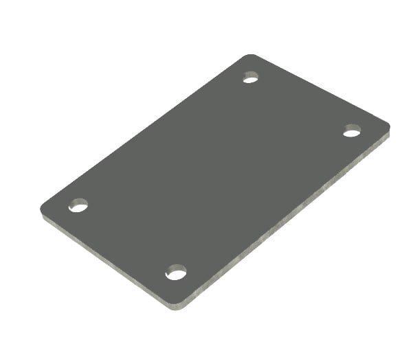 Лист стальной закладной пластина с отверстиями 150х150х4 мм (26141478)