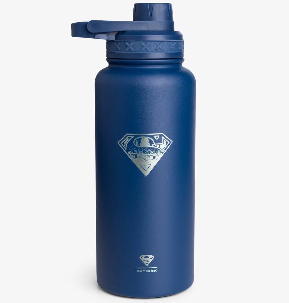 Бутылка для воды металлическая с двойной вакуумной изоляцией Bohtal Insulated Bottle 960 мл/32 oz Blue Superman (11292501)