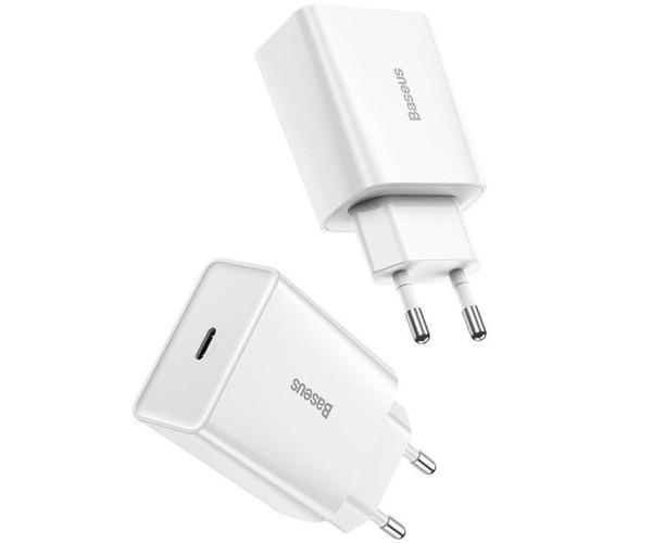 Пристрій зарядний мережевий Baseus Speed Mini 20W 1Type-C CCFS-SN02 White - фото 6 Пристрій зарядний мережевий Baseus Speed Mini 20W 1Type-C CCFS-SN02 White - фото 6