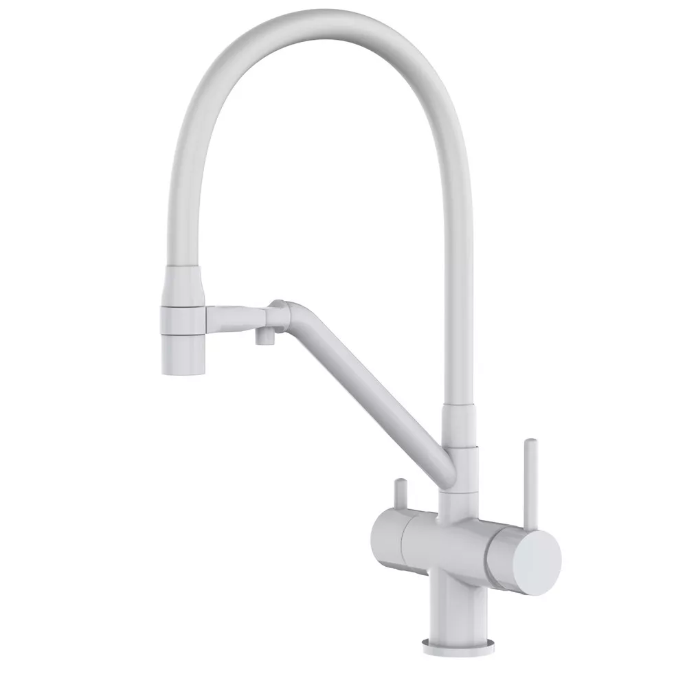 Смеситель для кухни с подключением фильтра Gappo G4398-88 Белый