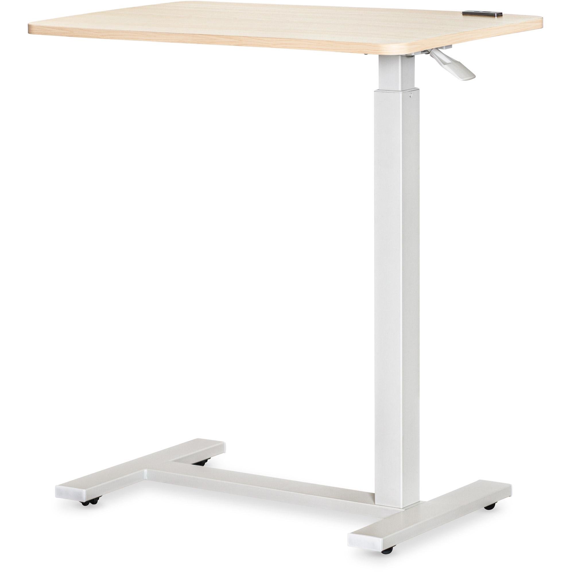 Столик мобільний приставний Hommex Mobidesk USB з регулюванням висоти Maple - фото 1