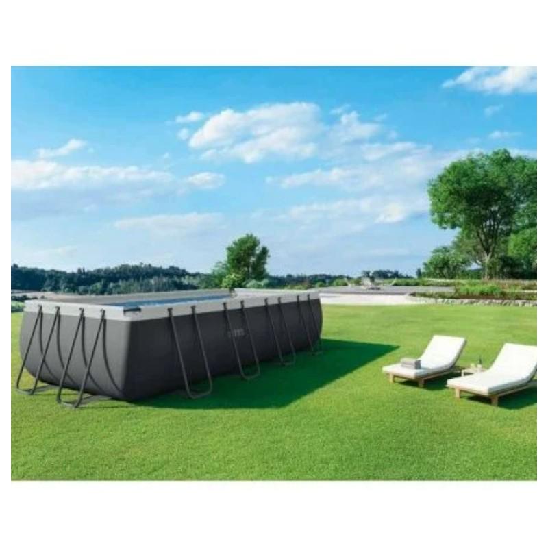 Бассейн каркасный Bestway с картриджным фильтром стремянкой и тентом 549х274х122см Серый (56465) - фото 6 Бассейн каркасный Bestway с картриджным фильтром стремянкой и тентом 549х274х122см Серый (56465) - фото 6