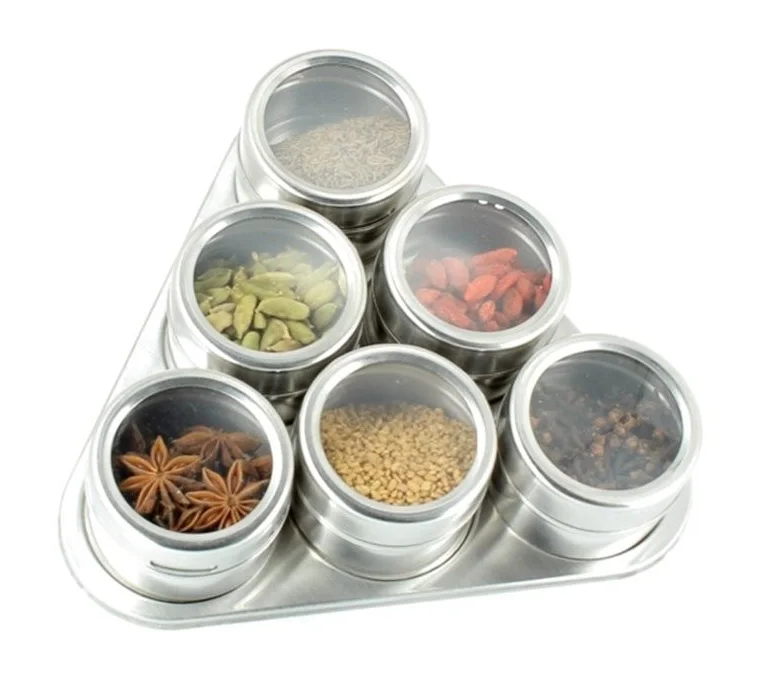 Набір для спецій на магнітній підставці Edenberg EB-3499 6 баночок (2530556581)