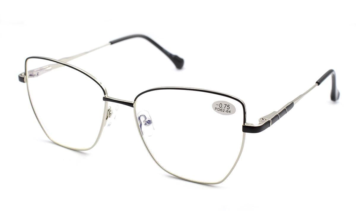 Окуляри для зору в металевій оправі Verse 321127S-C1 Blueblocker +3,50