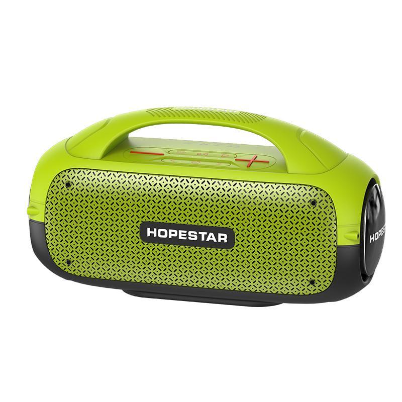 Портативна колонка бездротова з мікрофоном HOPESTAR A 50 80W/Bluetooth/TWS/MP3/AUX/Mic Салатовий