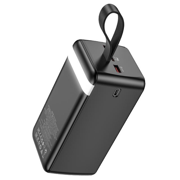 Портативний акумулятор Borofone BJ14D USB Course 22,5W/PD20W LED дисплей 50000 mAh Black - фото 4