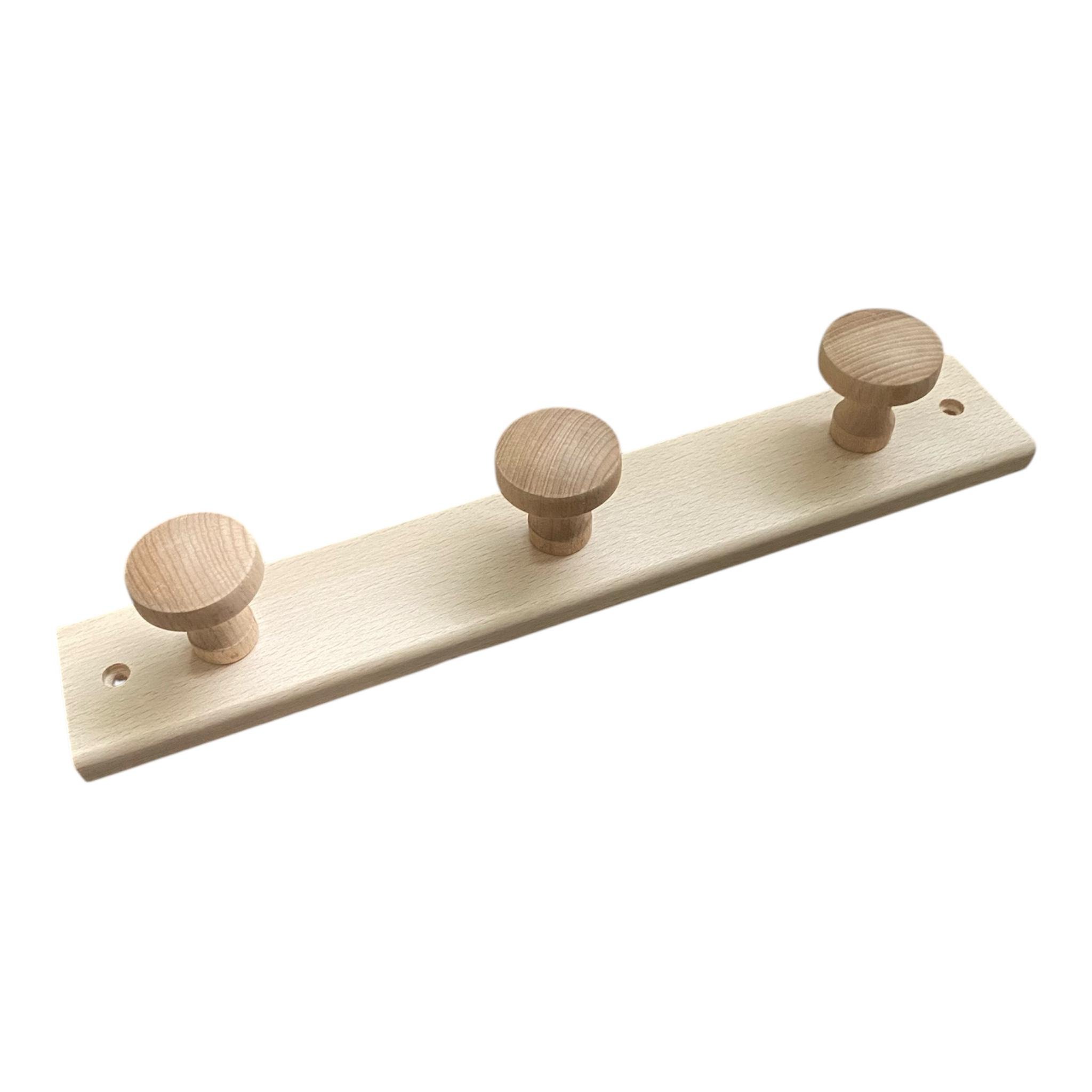 Вішалка для одягу дерев'яна настінна (31265070)