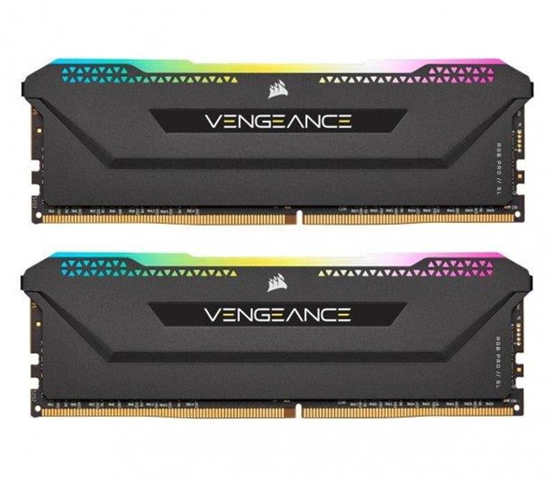 Оперативная память Corsair Vengeance RGB Pro SL DDR4 2x16GB/3600 Black (CMH32GX4M2D3600C18)