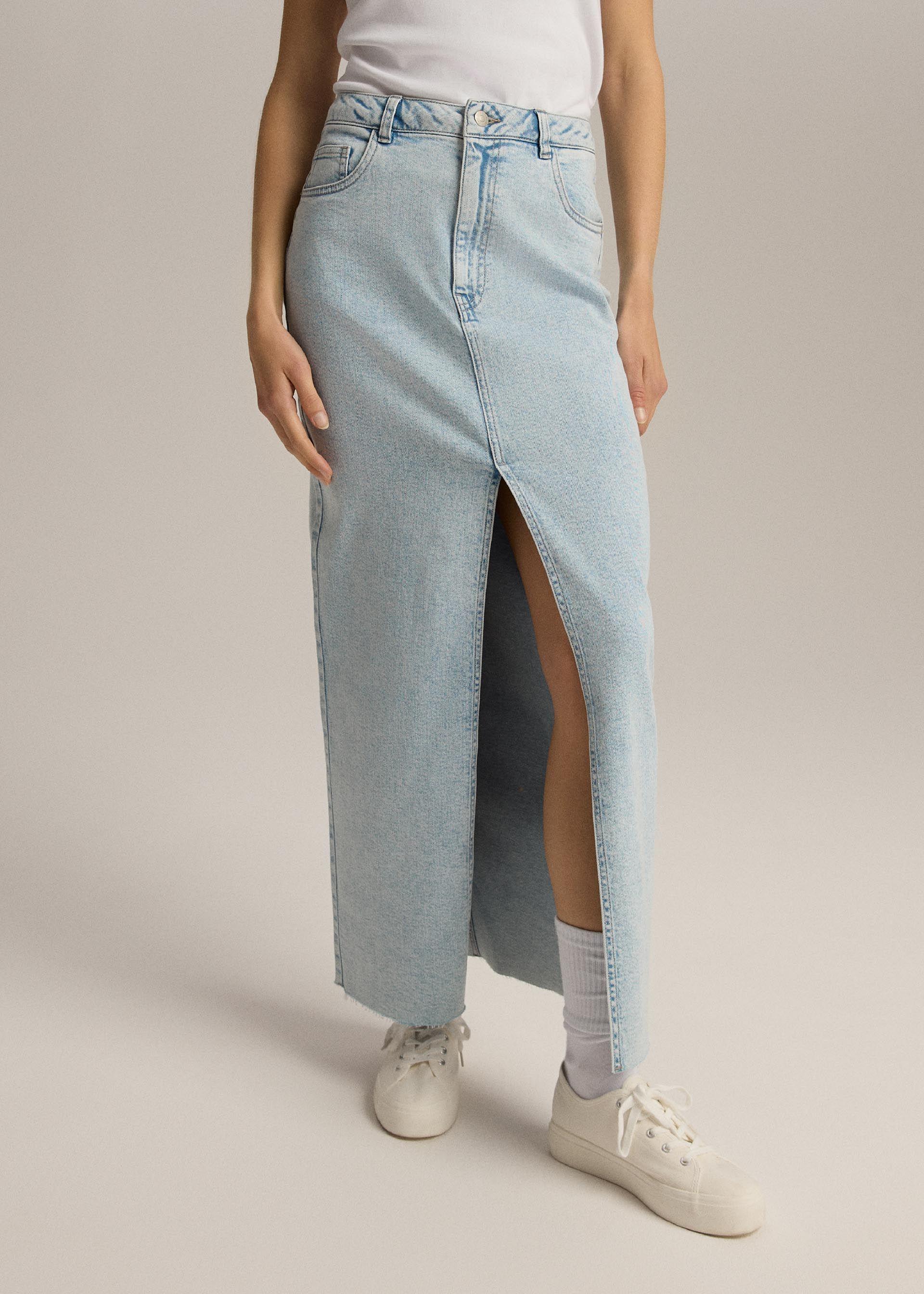 Юбка женская Diverse NIEBIULA джинсовая макси M Светло-голубой (5905384177483) - фото 2 Юбка женская Diverse NIEBIULA джинсовая макси M Светло-голубой (5905384177483) - фото 2