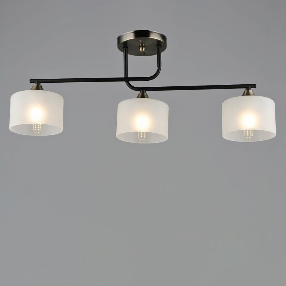 Люстра потолочная Light House SRS-20361/3 патрон E27 Черный/Бронза