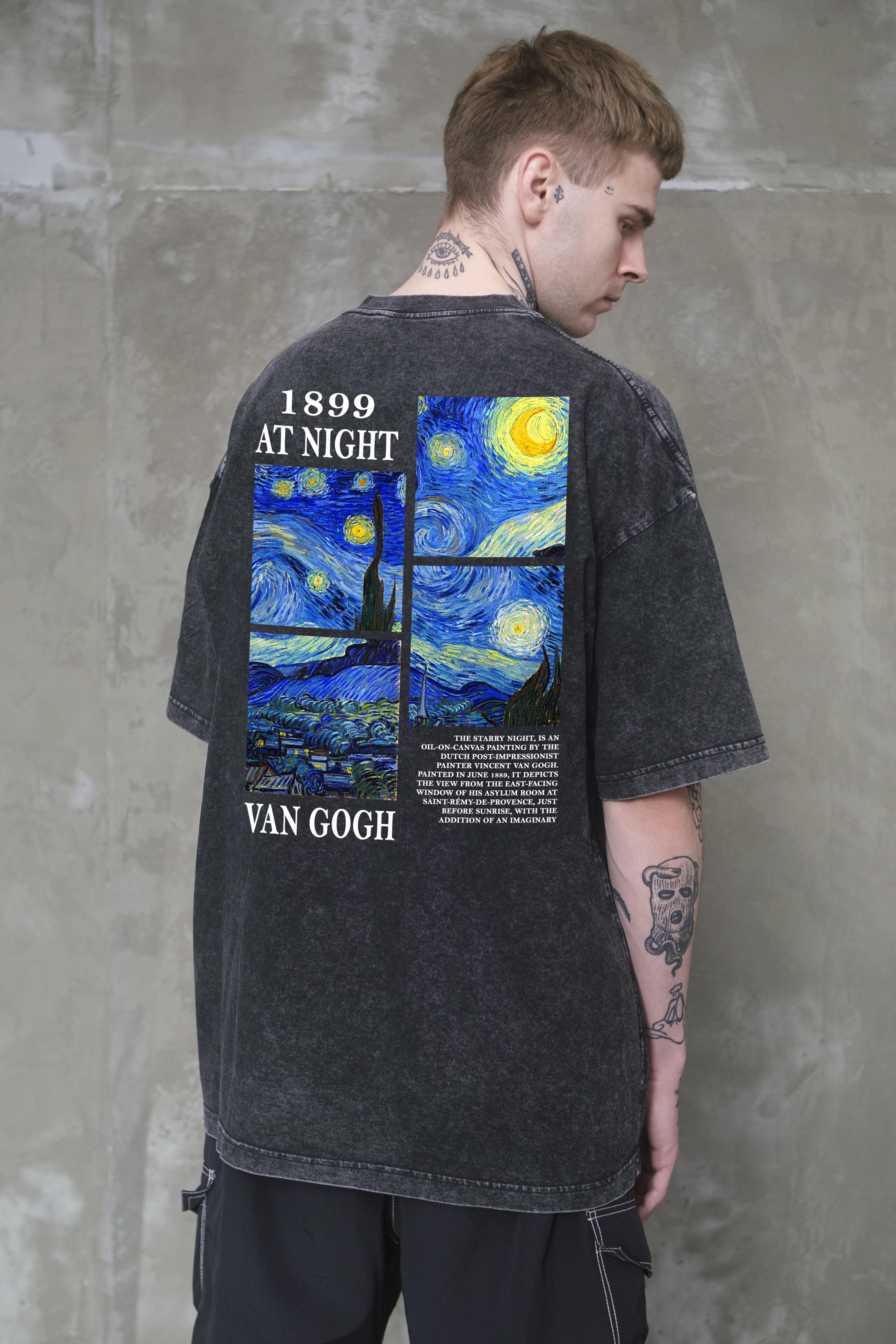 Футболка оверсайз Without Washed Van Gogh L/XL Black (L/XL8056392 8056393)