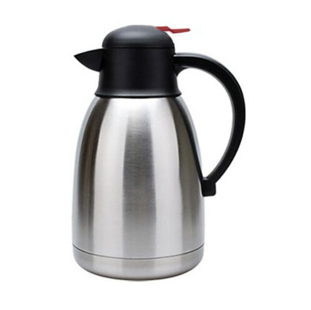 Термос вакуумный Stenson MT-4511 с ручкой из нержавеющей стали 2 л Серебристый