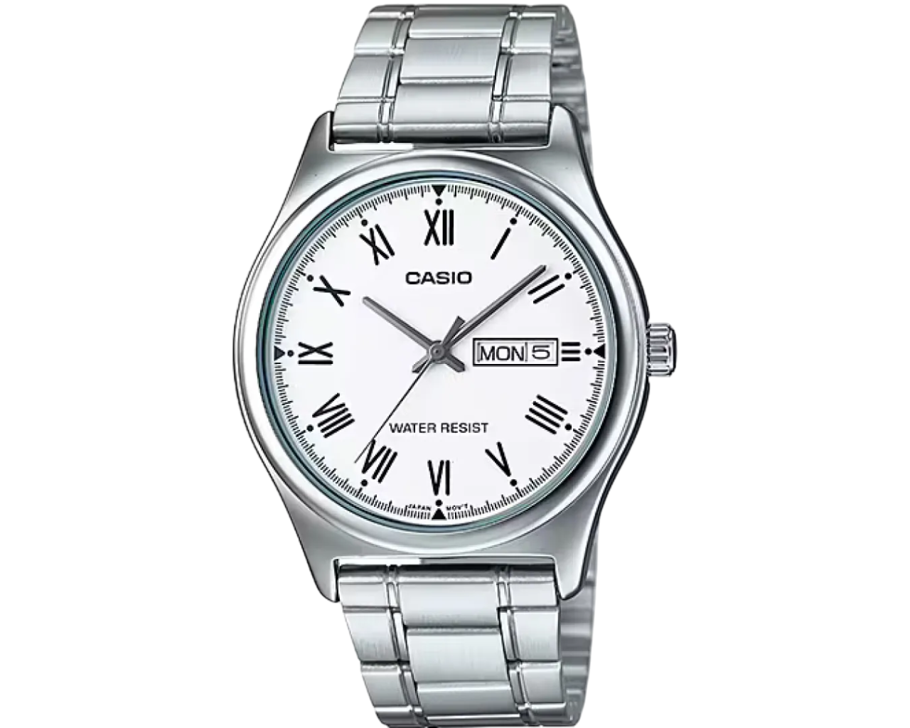 Наручные часы мужские Casio MTP-V006D-1B2 d 38 мм Серебряный/Белый (2448807340)