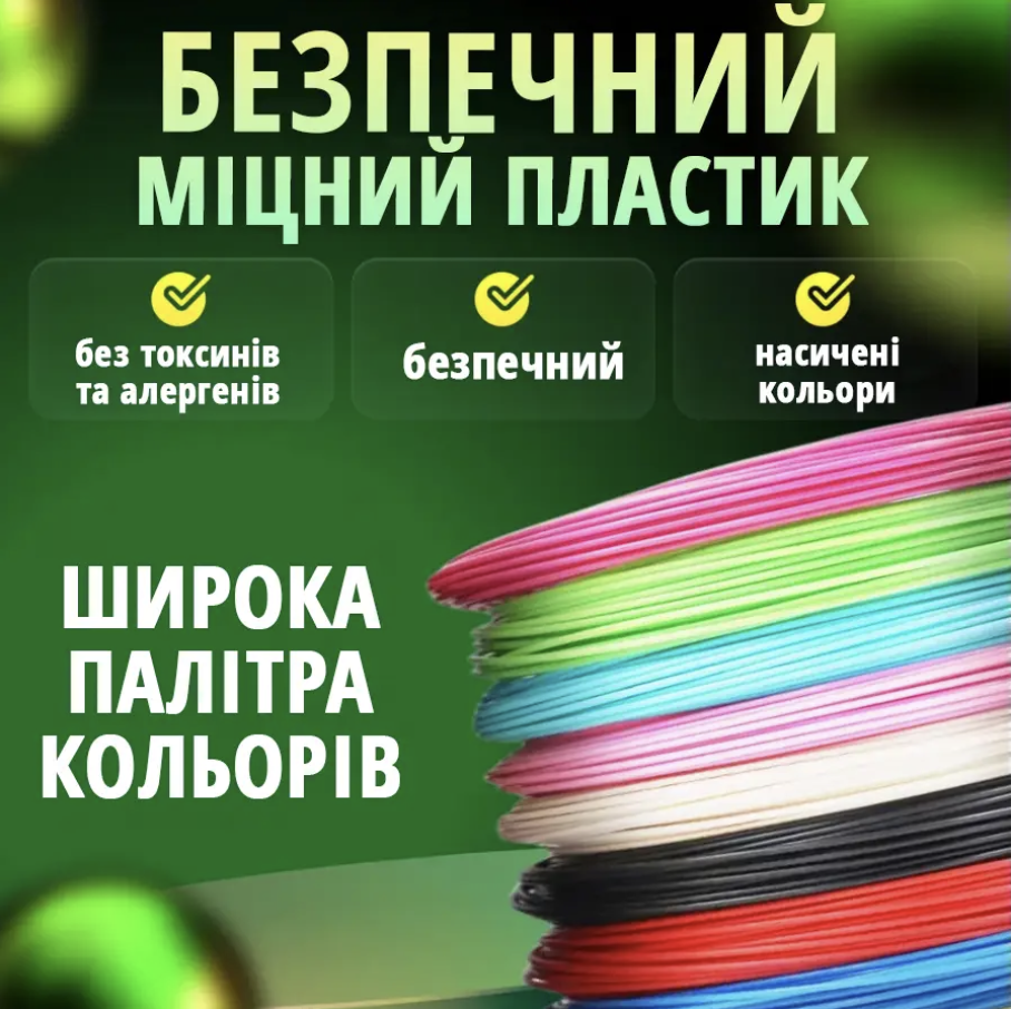 3D-ручка с LCD дисплеем трафаретами и 20 м разноцветного пластика Фиолетовый (Е500180) - фото 6 3D-ручка с LCD дисплеем трафаретами и 20 м разноцветного пластика Фиолетовый (Е500180) - фото 6