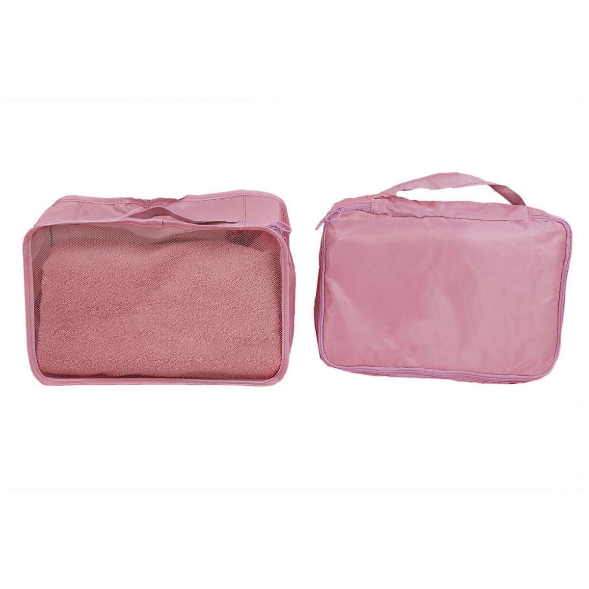 Набір дорожніх органайзерів 8в1 з нейлону Рожевий (КДО-40-33) - фото 9 Набір дорожніх органайзерів 8в1 з нейлону Рожевий (КДО-40-33) - фото 9
