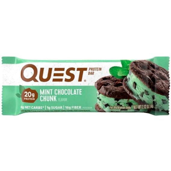 Протеиновый батончик Quest Nutrition Quest Protein Bar 60 g Mint Chocolate Chunk Протеиновый батончик Quest Nutrition Quest Protein Bar 60 g Mint Chocolate Chunk