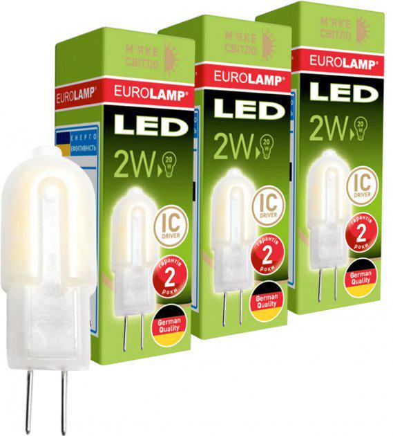 Лампа капсульная Eurolamp LED G4 пластик 2W 3000K 220V (36486507)