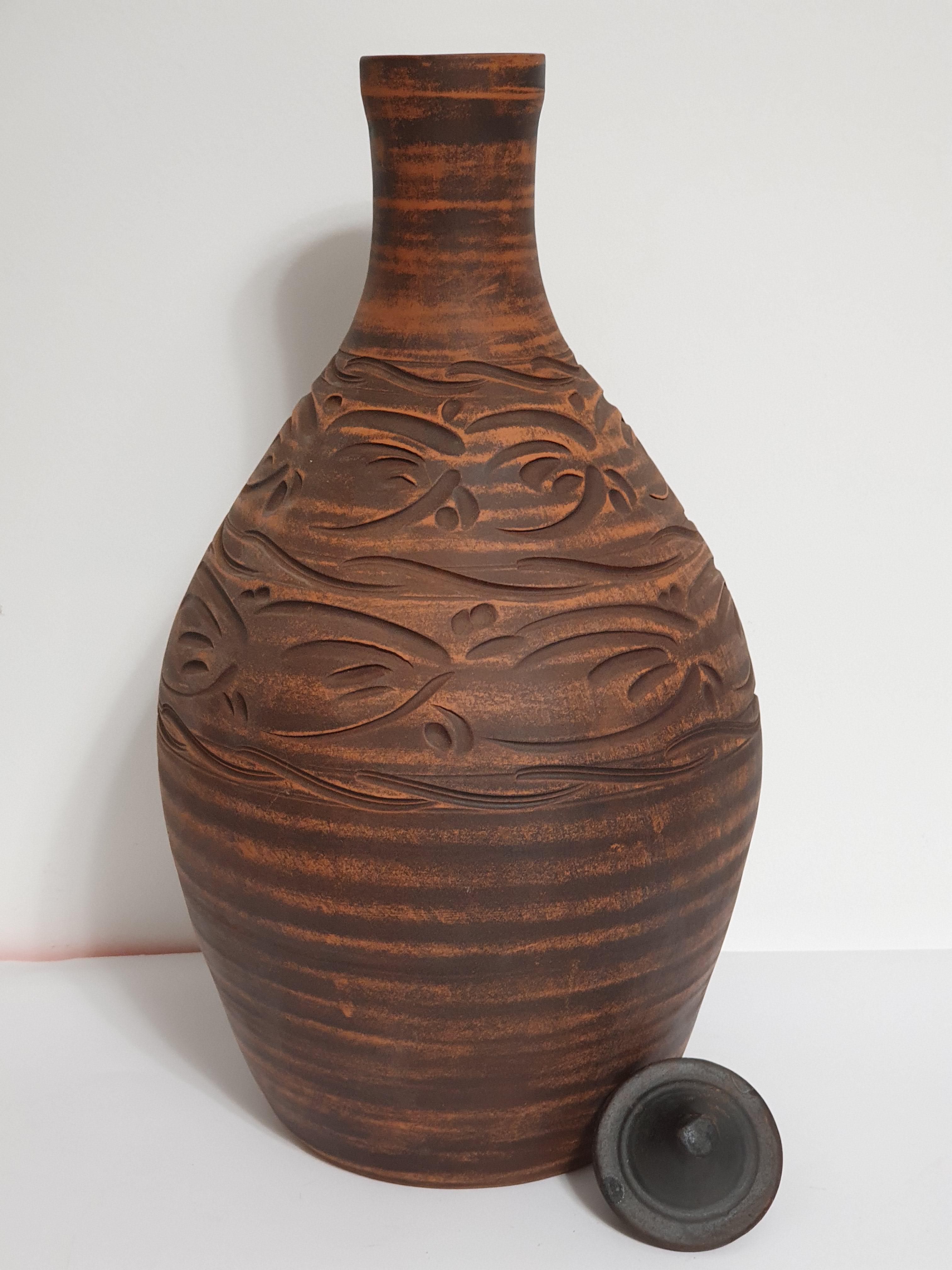 Штоф из красной глины (3905) - фото 2 Штоф из красной глины (3905) - фото 2