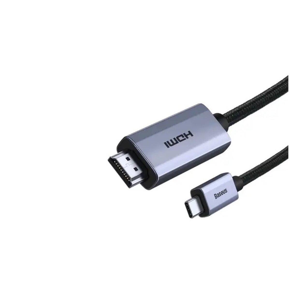 Кабель BASEUS WKGQ010101 High Definition Series Graphene Type-C до HDMI 4K Adapter 2 м Black (566061)
