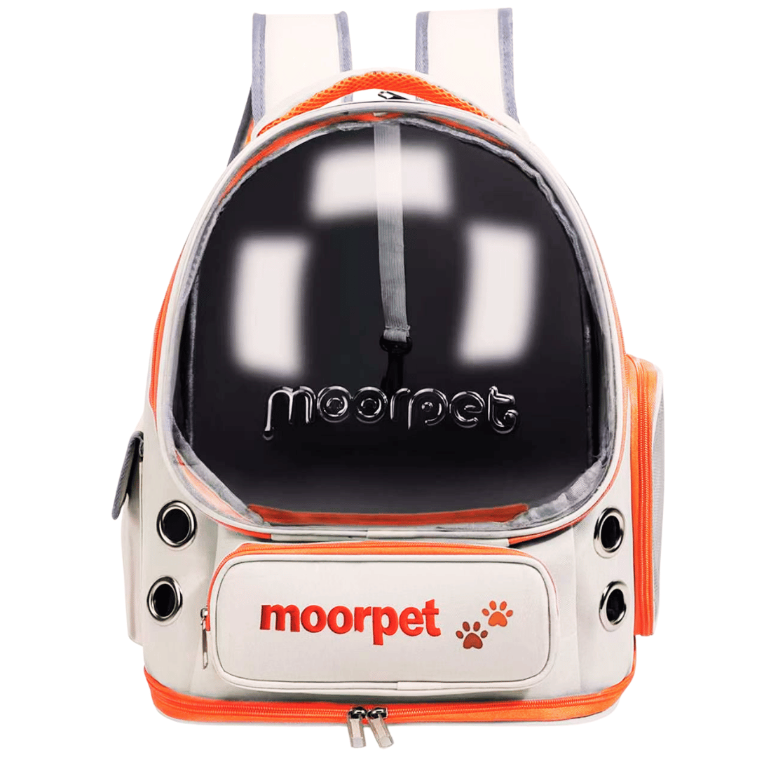 Рюкзак для кота с прозрачным окошком Moorpet Orbit со скафандром и боковыми карманами для путешествий до 8 кг 42х34х27 см Рюкзак для кота с прозрачным окошком Moorpet Orbit со скафандром и боковыми карманами для путешествий до 8 кг 42х34х27 см