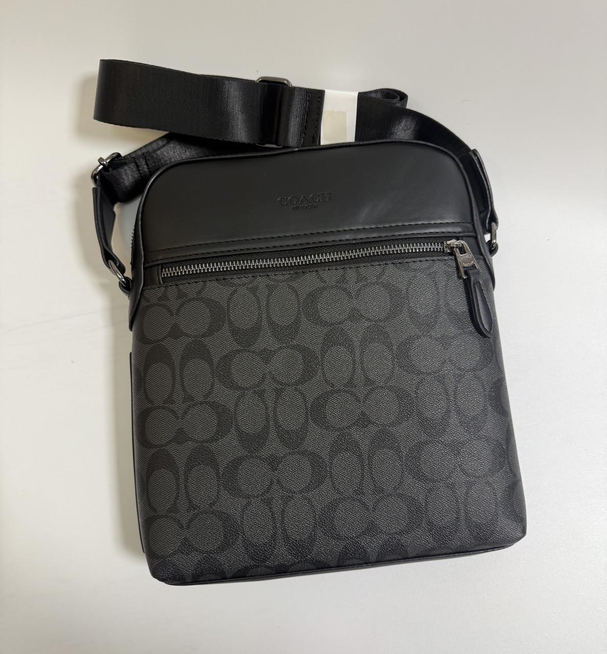 Сумка через плечо Coach с фирменным принтом Черный