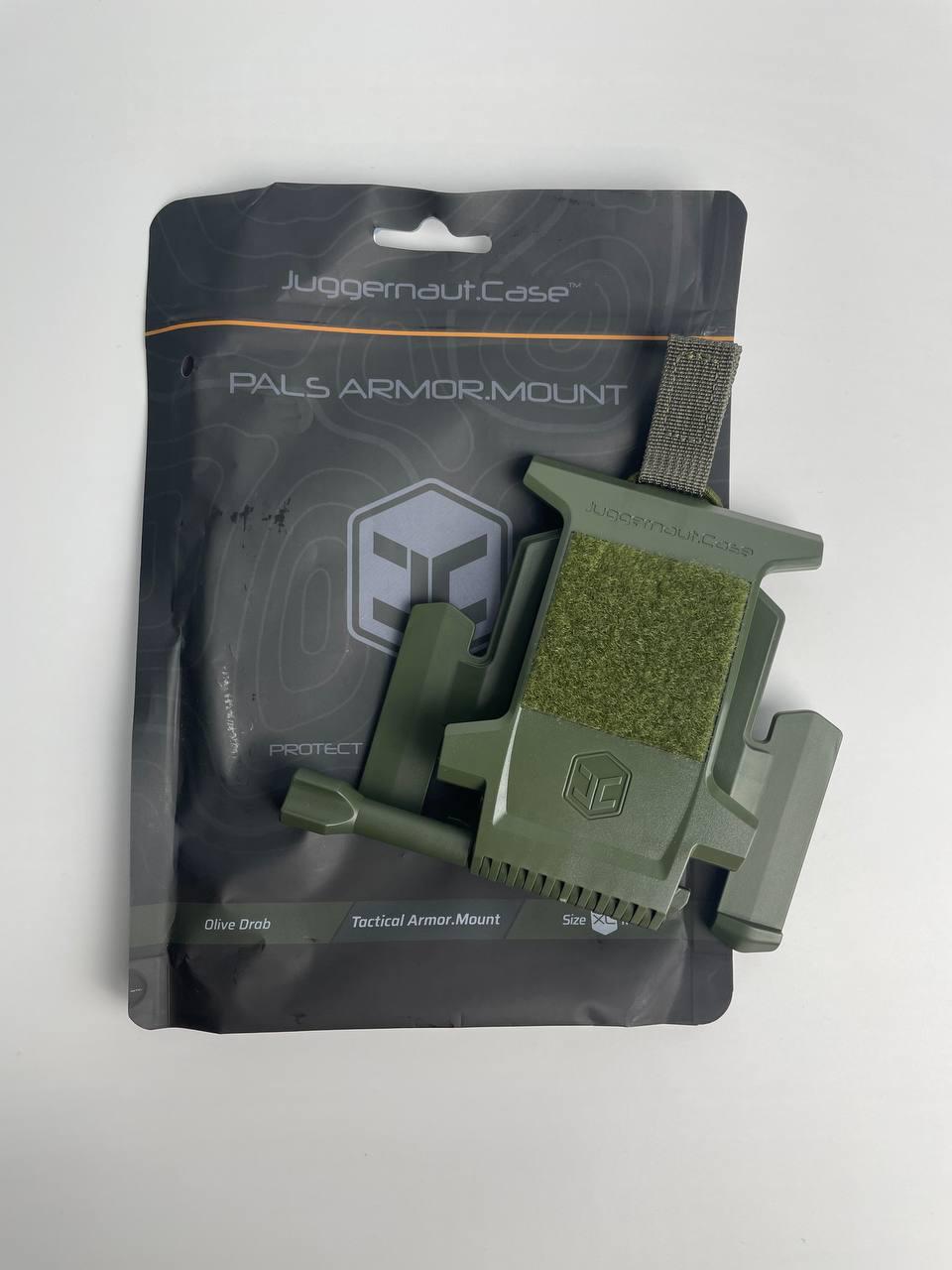 Крепление для телефона Juggernaut Case PALS Armor Mount, размер – XL, Olive Drab - фото 2