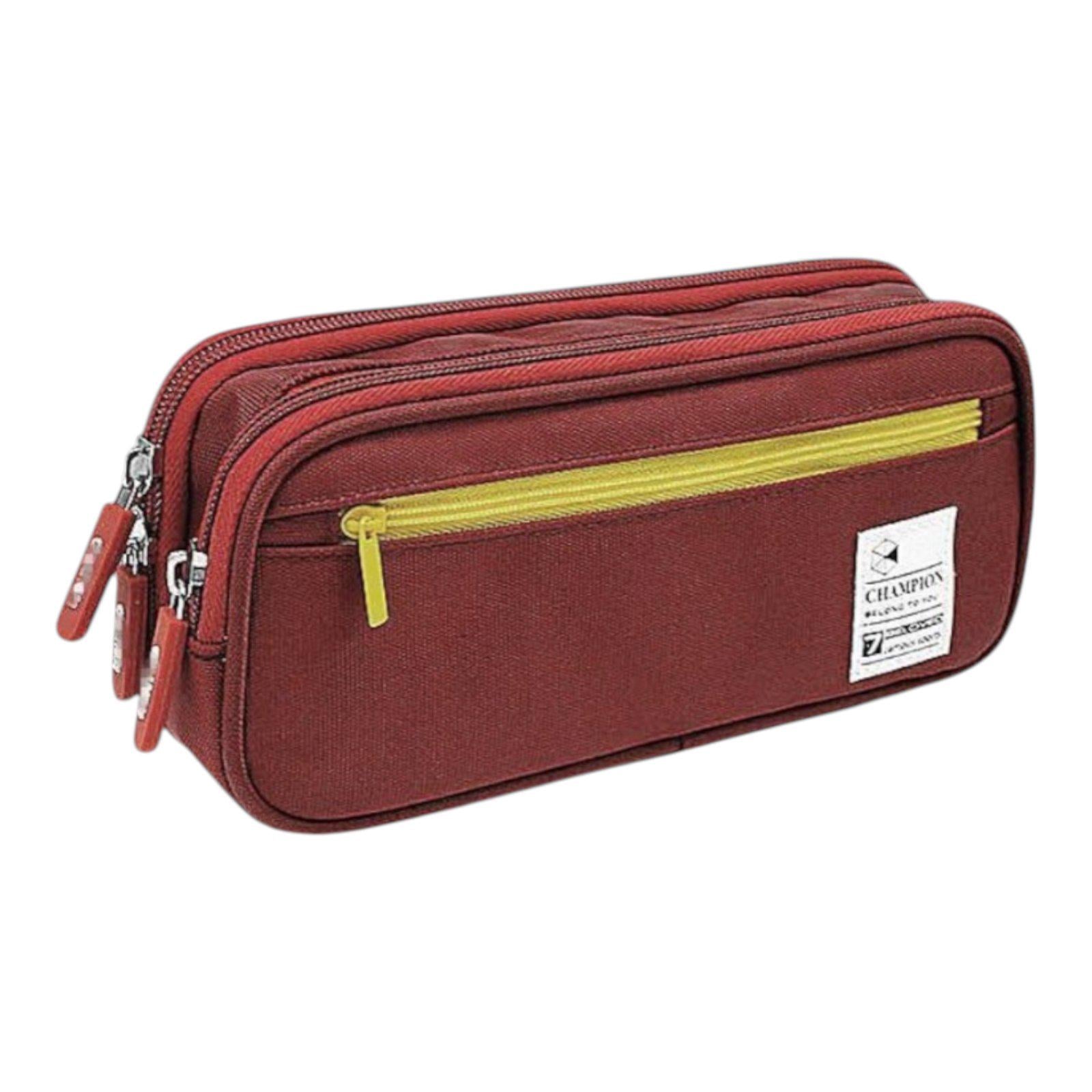 Пенал школьный Champion 3 отделения из износостойкой ткани 208х90х58 мм (33269680)