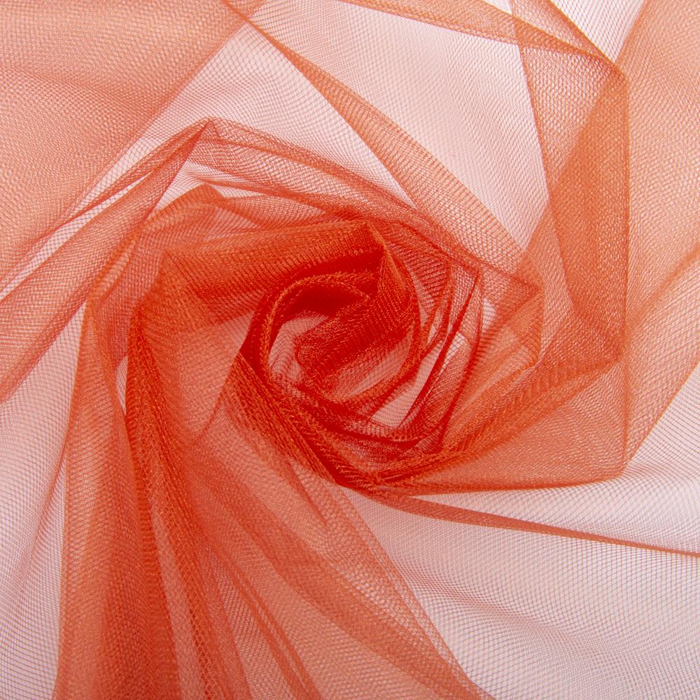 Ткань декоративная фатин Kristal №101 Светлый терракот (23657)