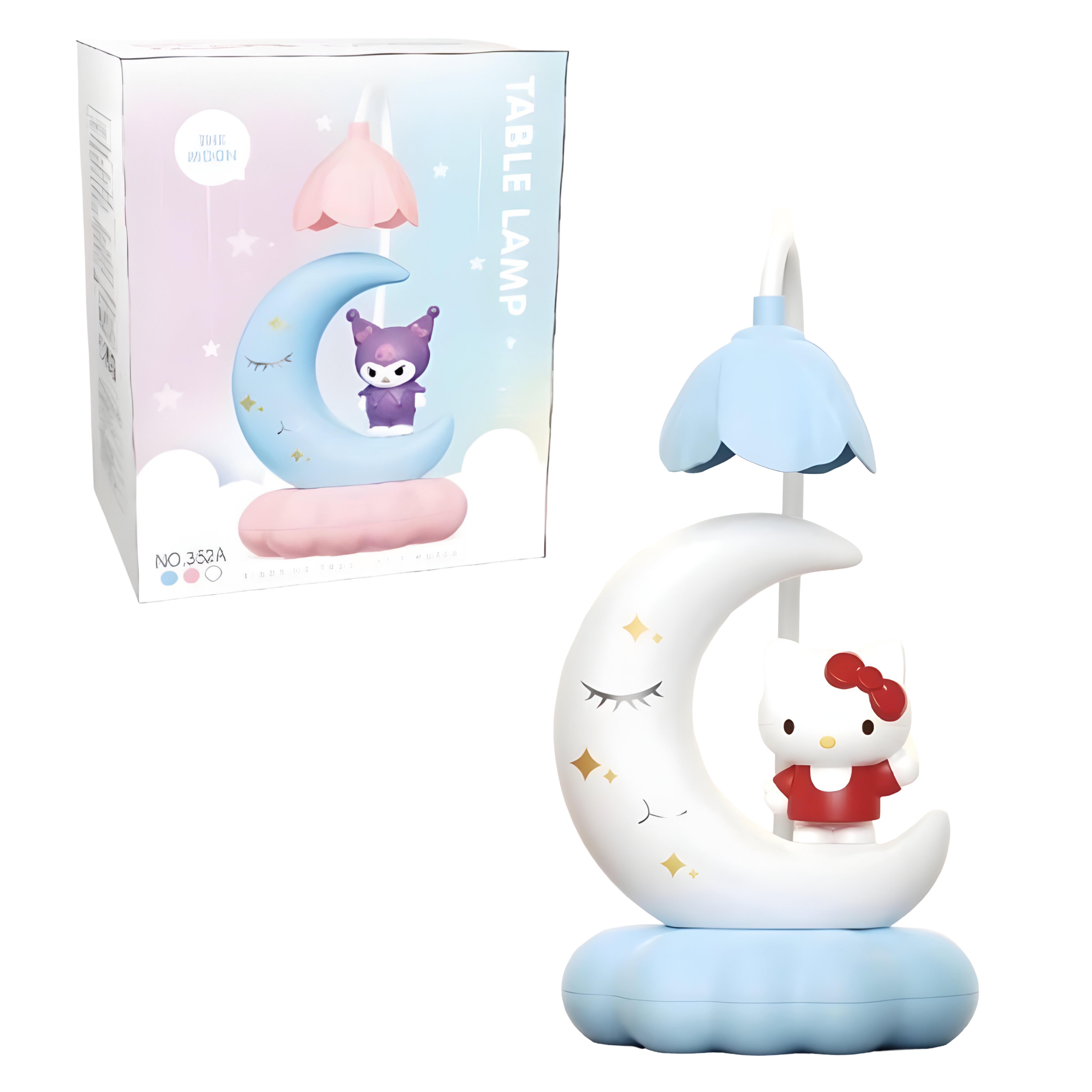 Настольная лампа Hello Kitty на луне Голубой (352E) - фото 2