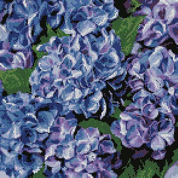 Алмазная мозаика Идейка Вдохновляющая гортензия 40x40 см (AMO7005)