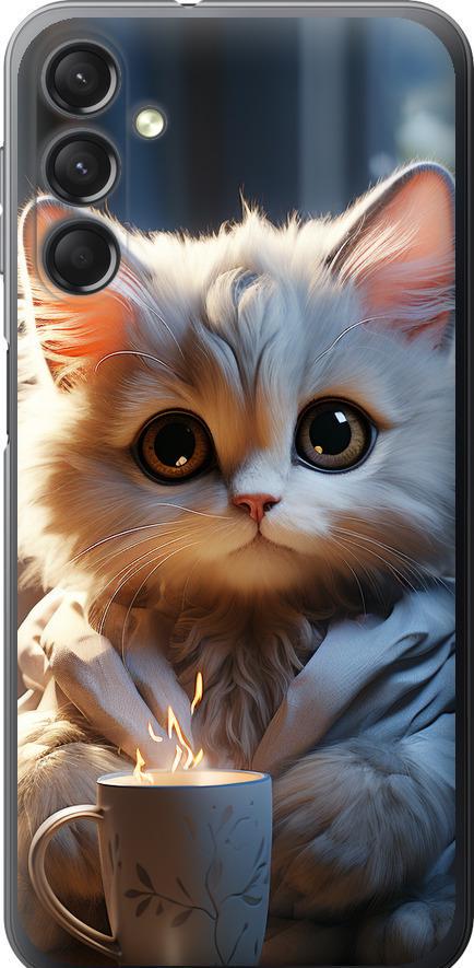 Чехол на Samsung Galaxy A24 A245F White cat (5646u-3020-42517)