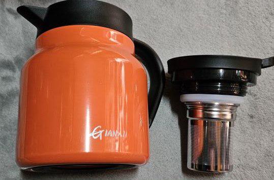 Термоквшин с двойными стенками из нержавеющей стали с контролем температуры 800 мл Оранжевый (561329) - фото 5