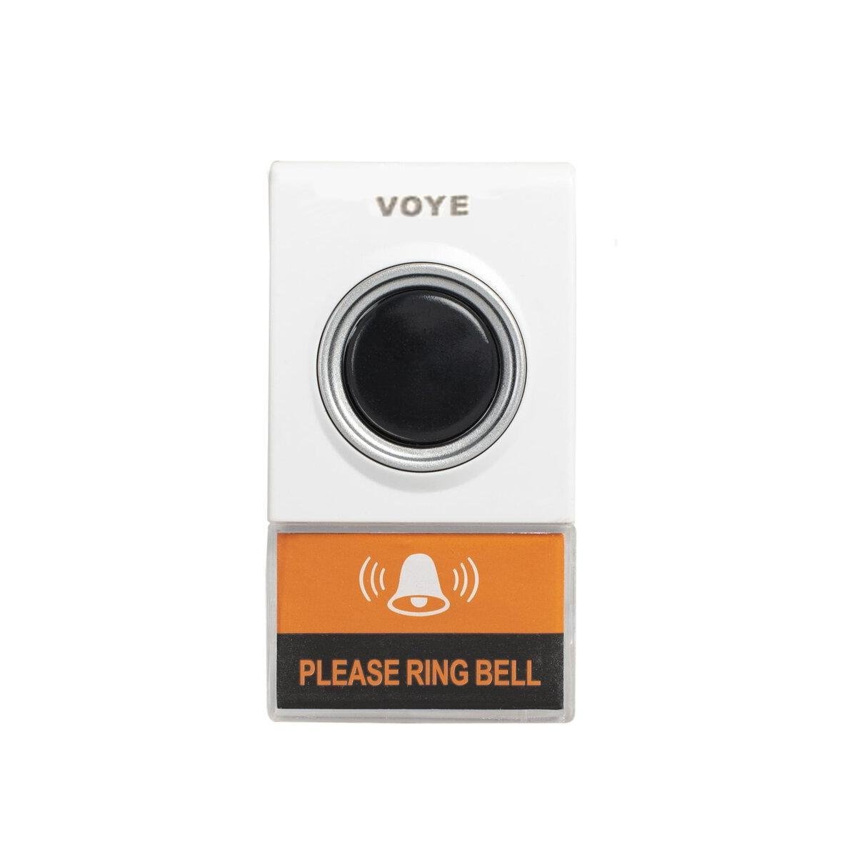 Звонок дверной беспроводной VOYE V019А WL-651 38 мелодий на батарейках White/Black/Orange (200288) - фото 3 Звонок дверной беспроводной VOYE V019А WL-651 38 мелодий на батарейках White/Black/Orange (200288) - фото 3